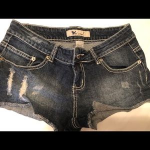 Denim shorts
